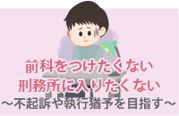 前科をつけたくない～～