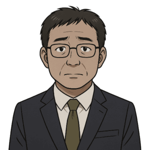 風俗店で盗撮をした40代男性のイラスト